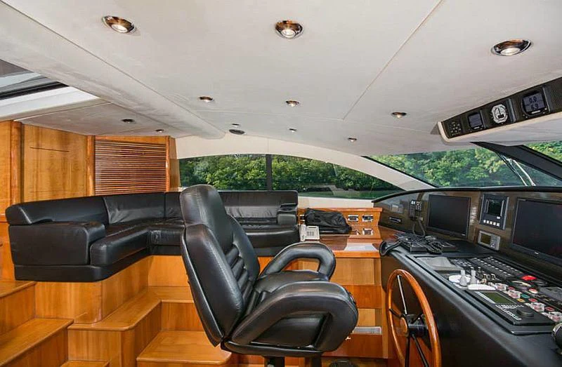 inside of a vehicle aboard DELFINO Yacht for Sale