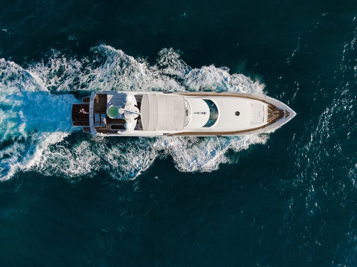 a boat in the water aboard DELFINO Yacht for Sale