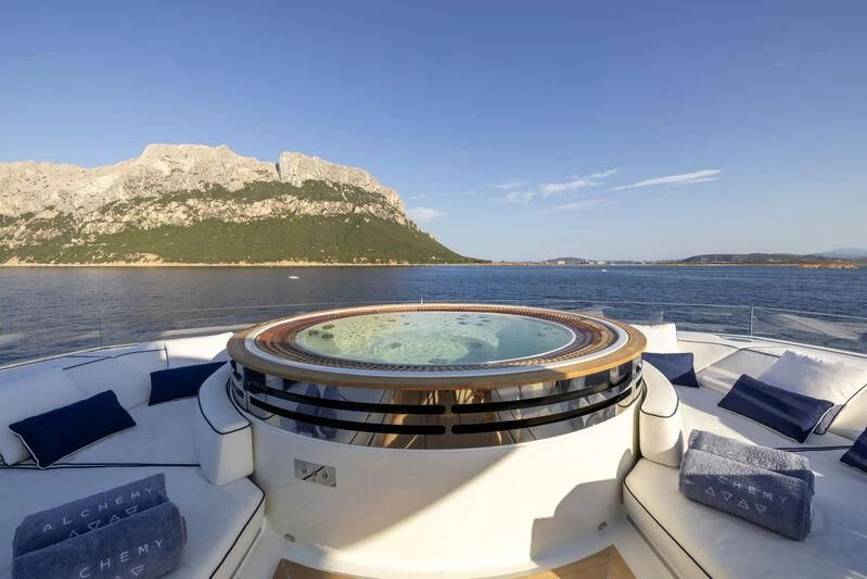 a boat on a body of water aboard LASATA Yacht for Sale