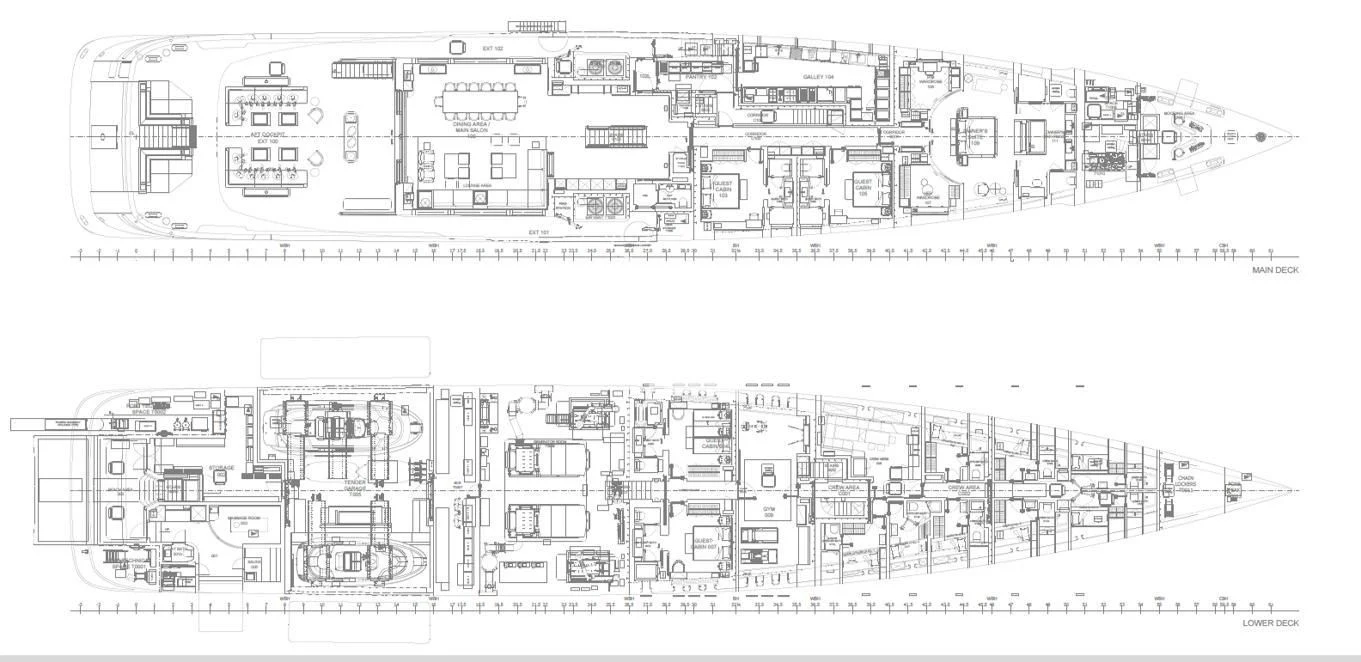 diagram aboard LASATA Yacht for Sale