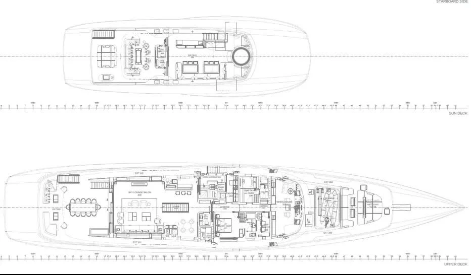 diagram aboard LASATA Yacht for Sale