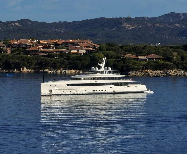 a boat on the water aboard LASATA Yacht for Sale