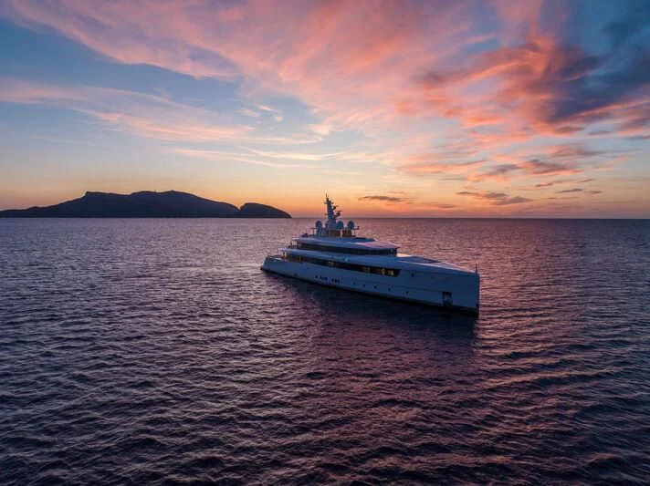 a boat in the water aboard LASATA Yacht for Sale