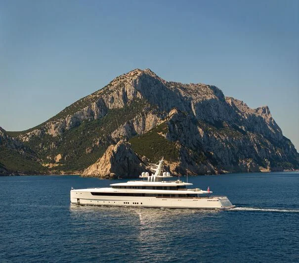 a boat in the water aboard LASATA Yacht for Sale