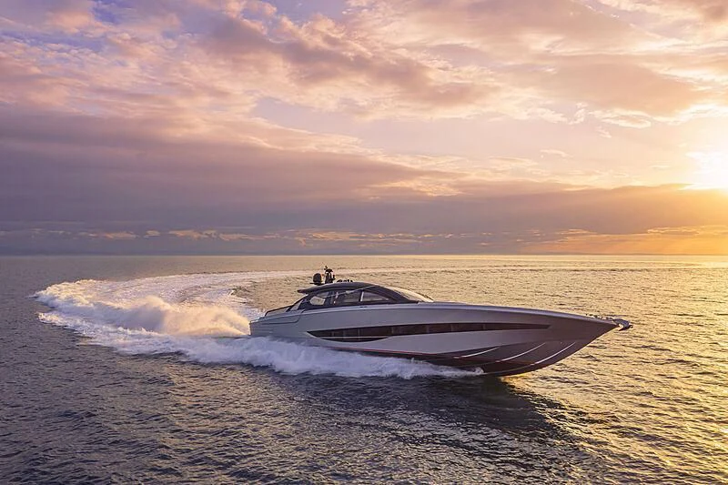 a boat on the water aboard ALDABRA Yacht for Sale