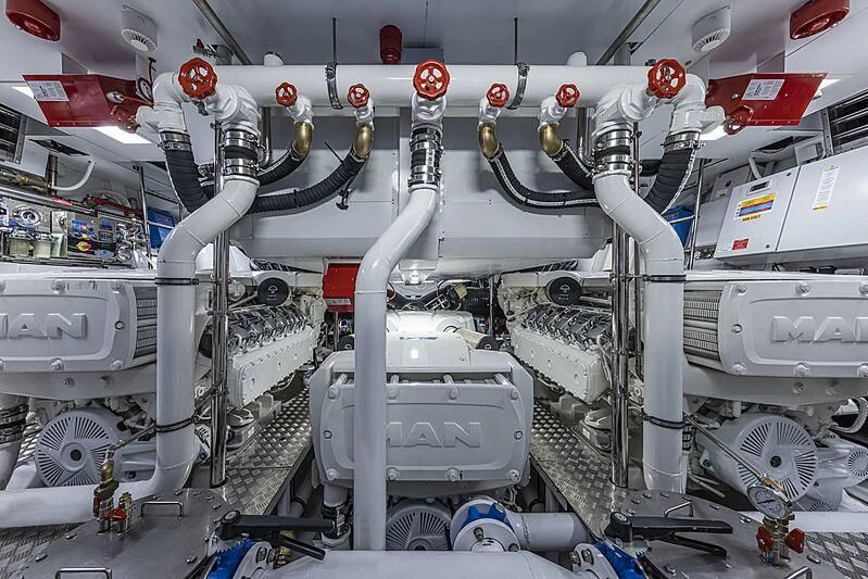 diagram aboard ALDABRA Yacht for Sale