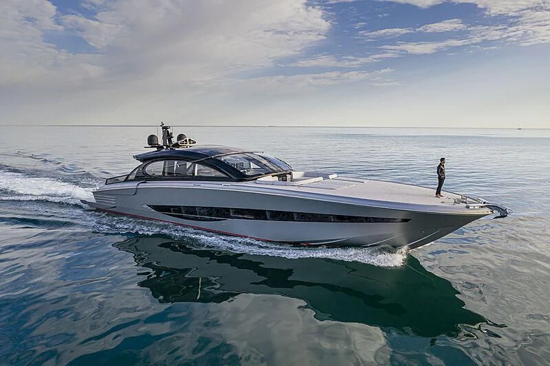 a boat in the water aboard ALDABRA Yacht for Sale