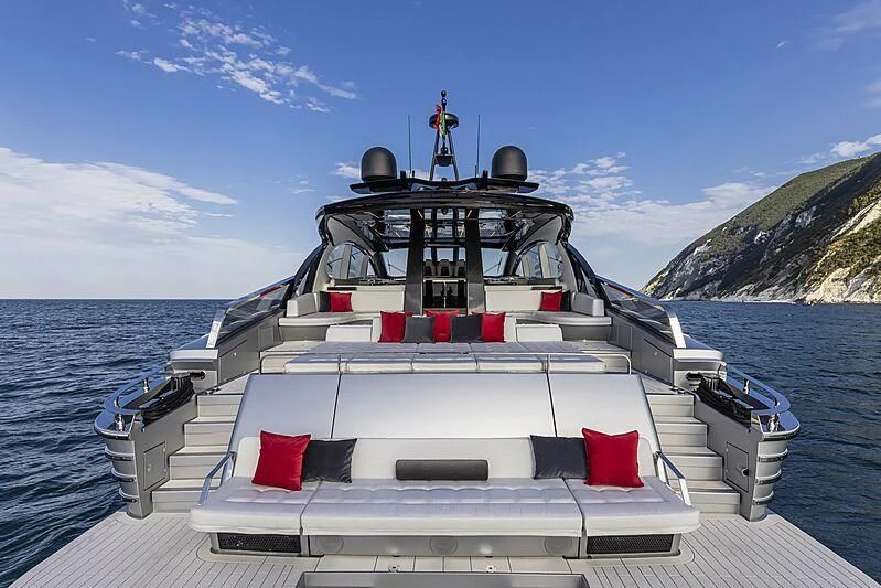 a boat on the water aboard ALDABRA Yacht for Sale