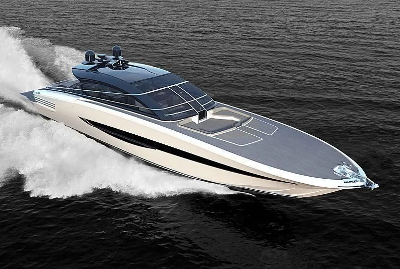 a white yacht on the water aboard ALDABRA Yacht for Sale