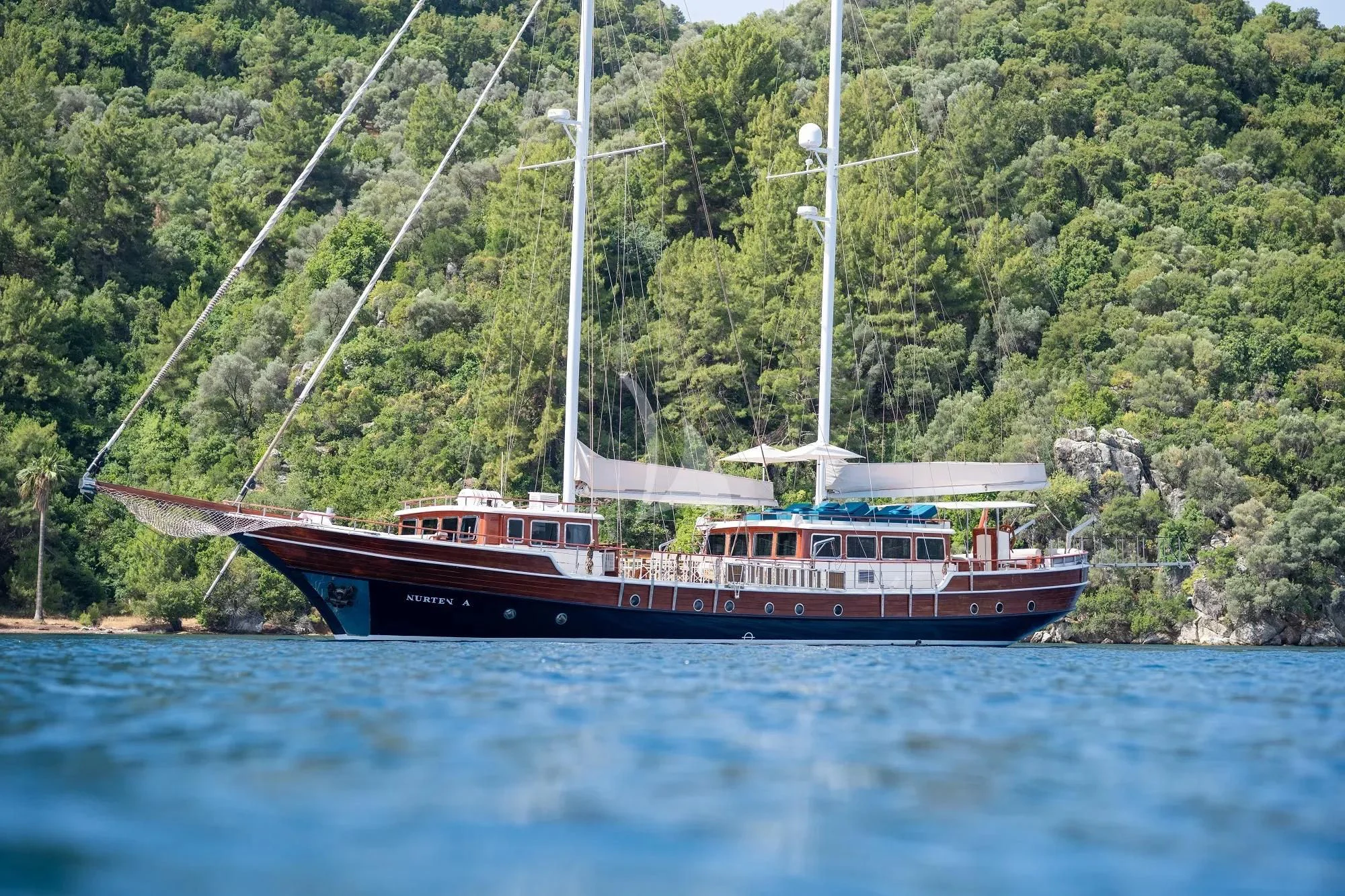 a boat on the water aboard NURTEN A Yacht for Sale