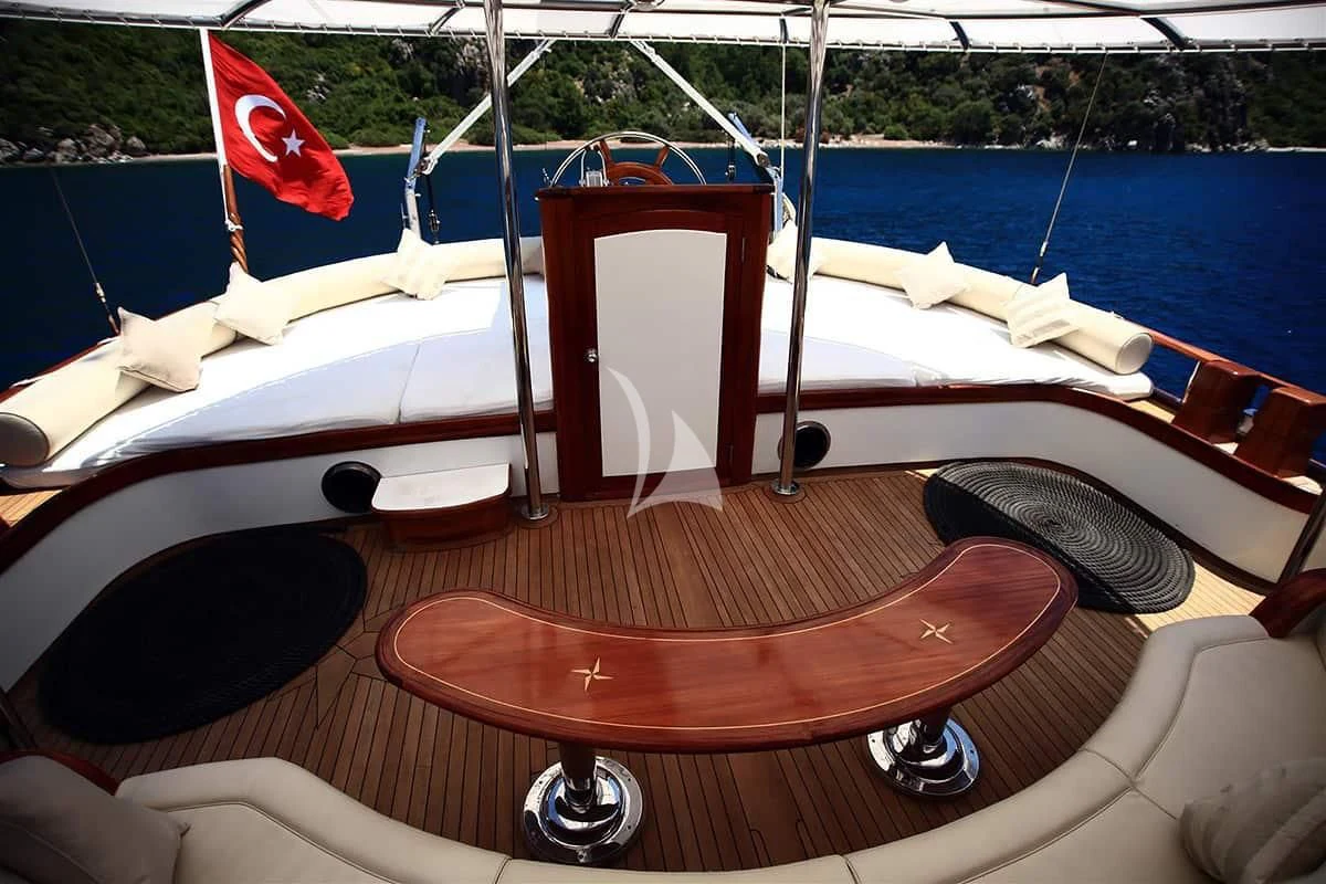a boat on a deck aboard NURTEN A Yacht for Sale