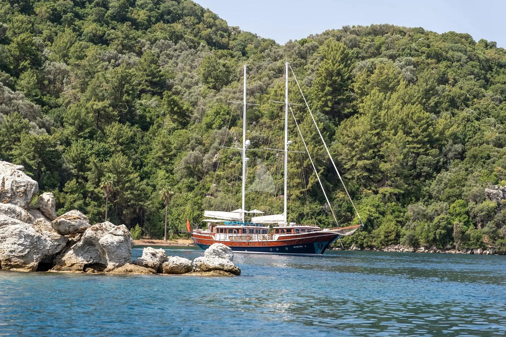 a boat on the water aboard NURTEN A Yacht for Sale