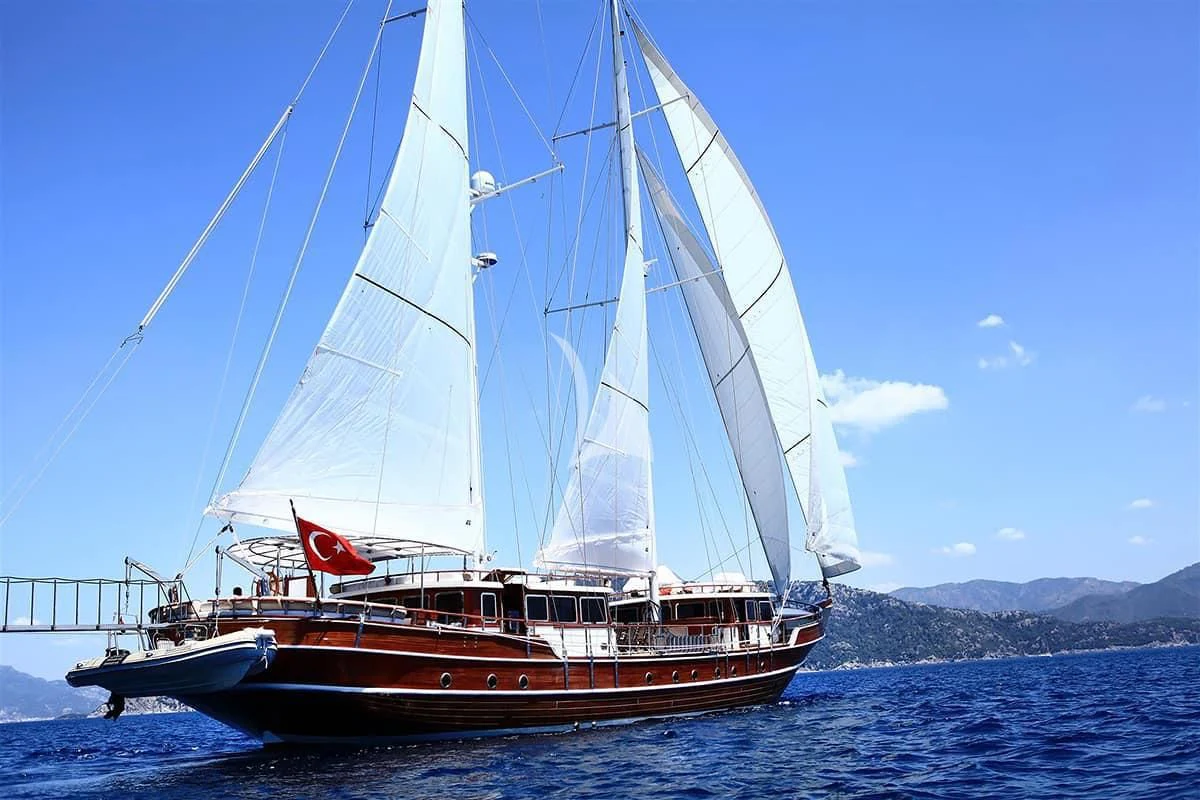 a boat on the water aboard NURTEN A Yacht for Sale