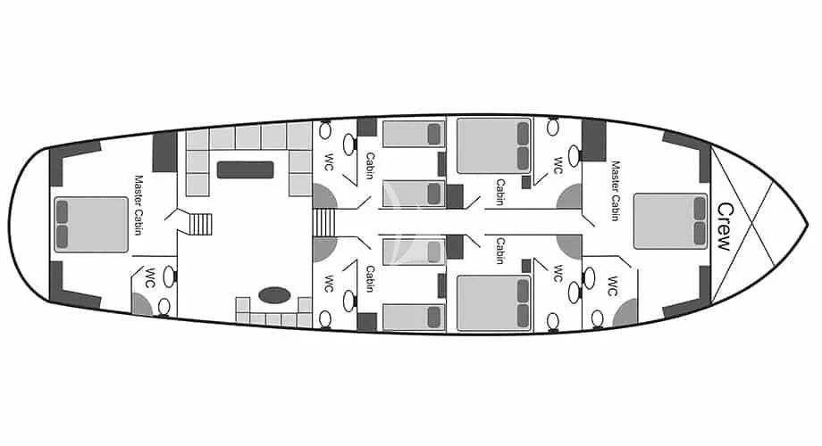 diagram aboard NURTEN A Yacht for Sale