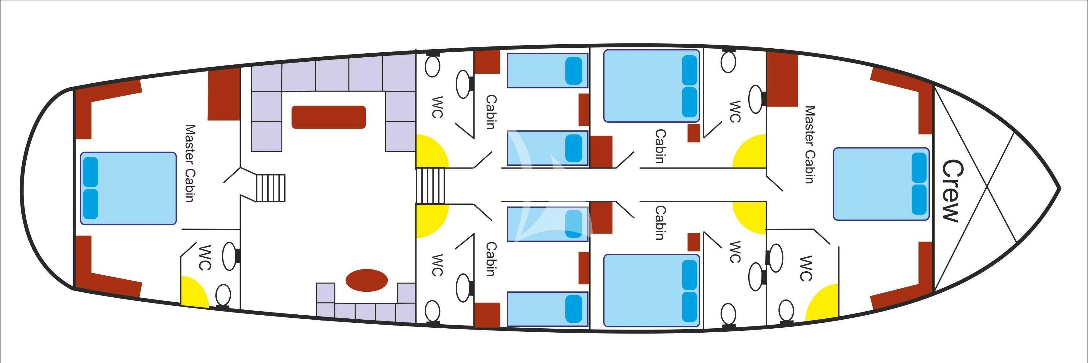 diagram aboard NURTEN A Yacht for Sale