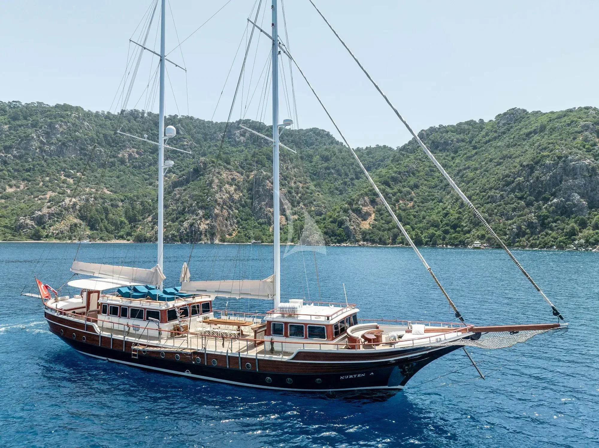 a boat on the water aboard NURTEN A Yacht for Sale