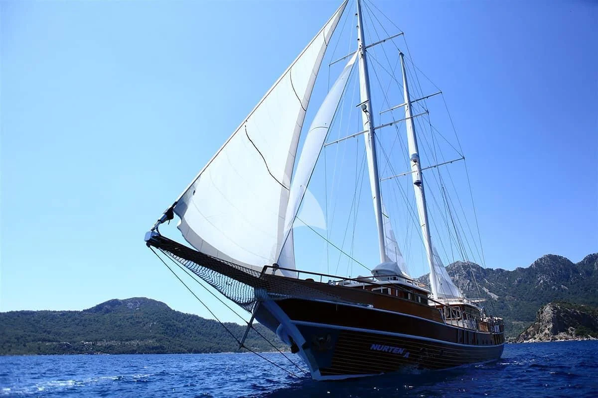 a boat on the water aboard NURTEN A Yacht for Sale