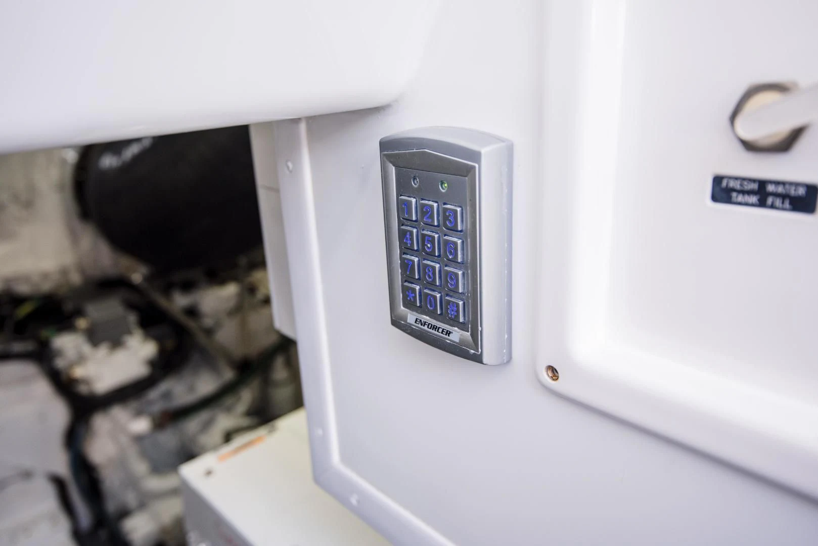 a close-up of a car stereo aboard C STUDENT Yacht for Sale