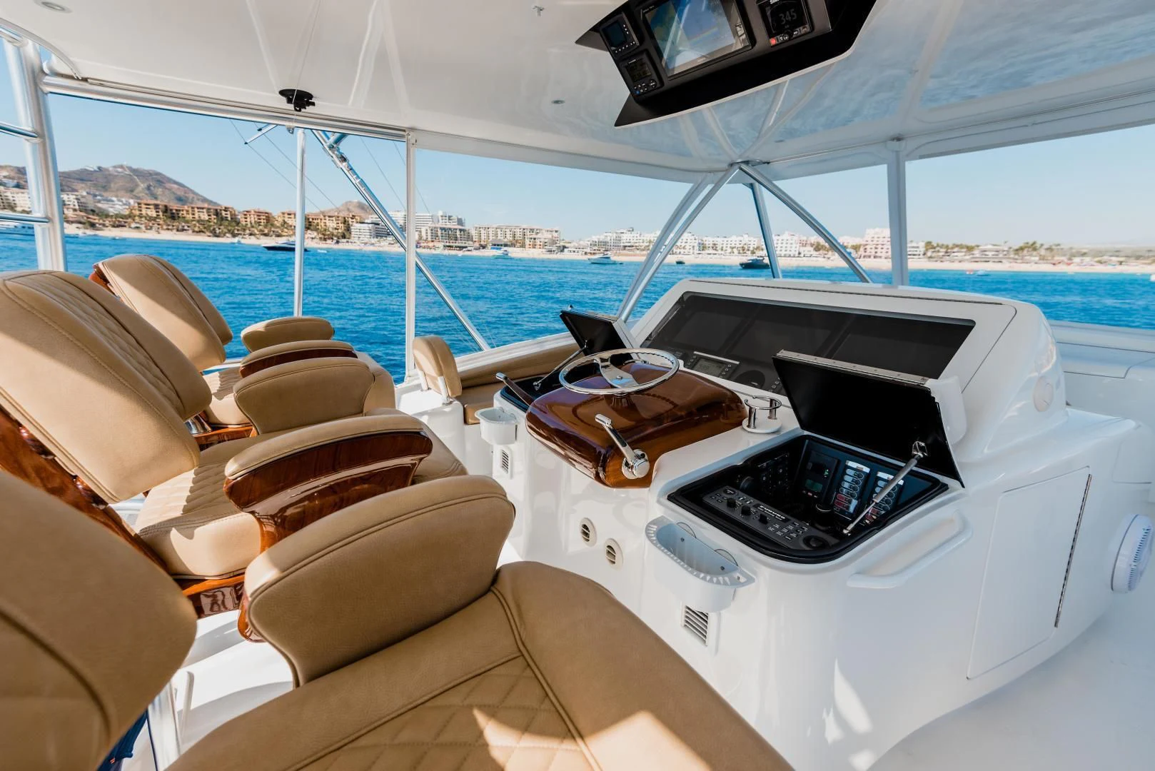 a boat with a laptop on it aboard C STUDENT Yacht for Sale