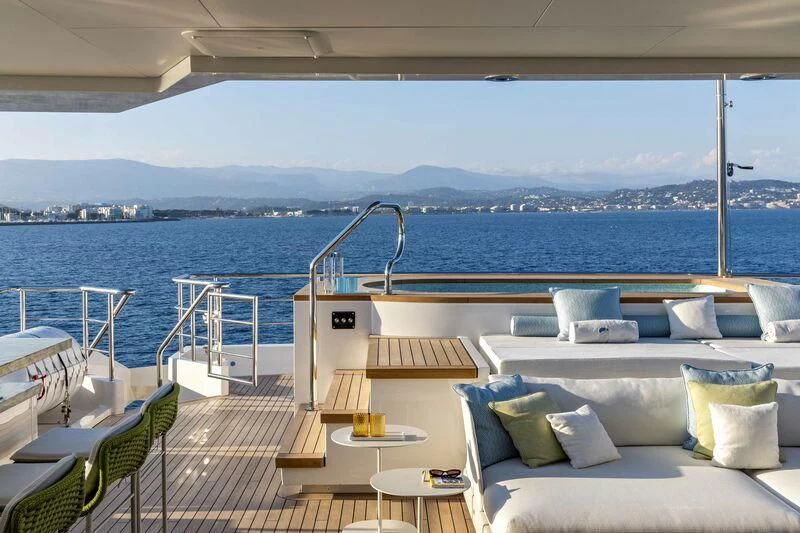 a boat on the water aboard RIO Yacht for Sale