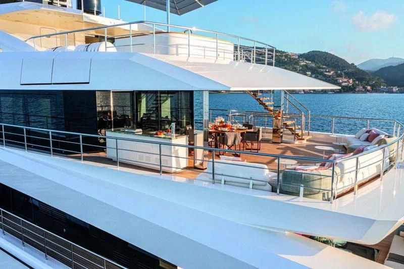 a boat on the water aboard RIO Yacht for Sale
