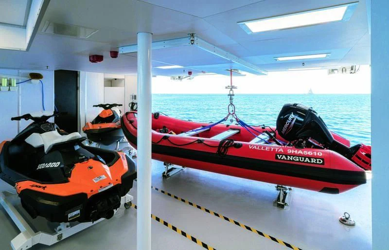 a boat on the water aboard RIO Yacht for Sale