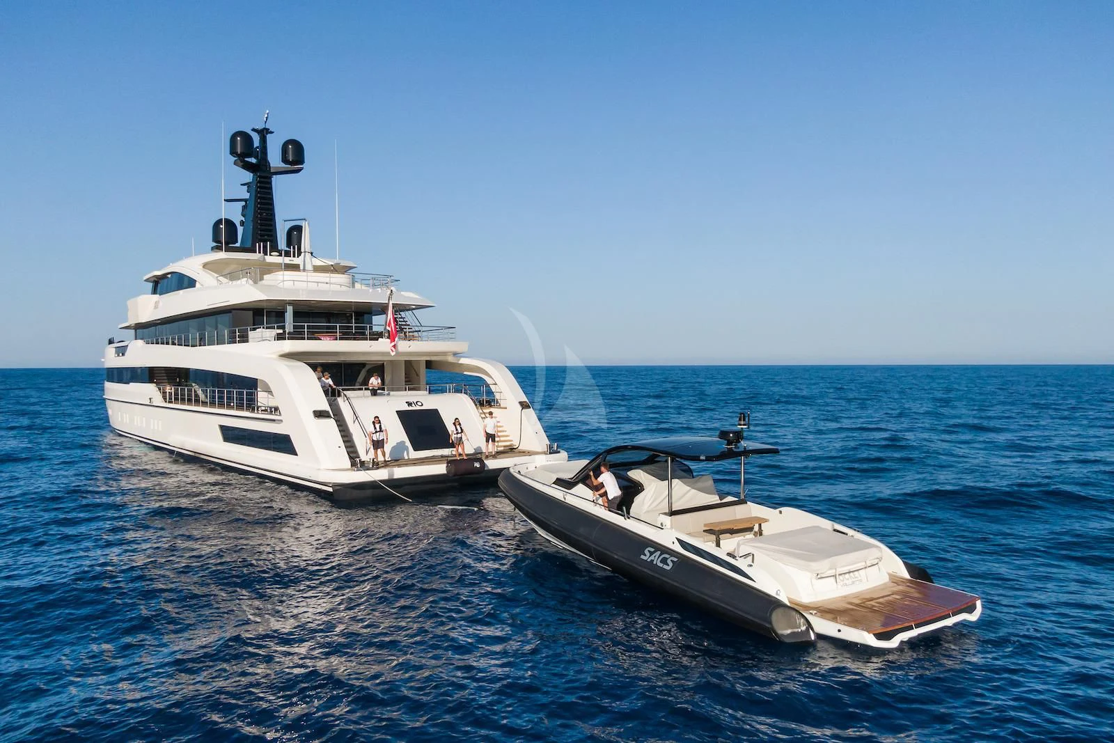 a couple of boats in the water aboard RIO Yacht for Sale
