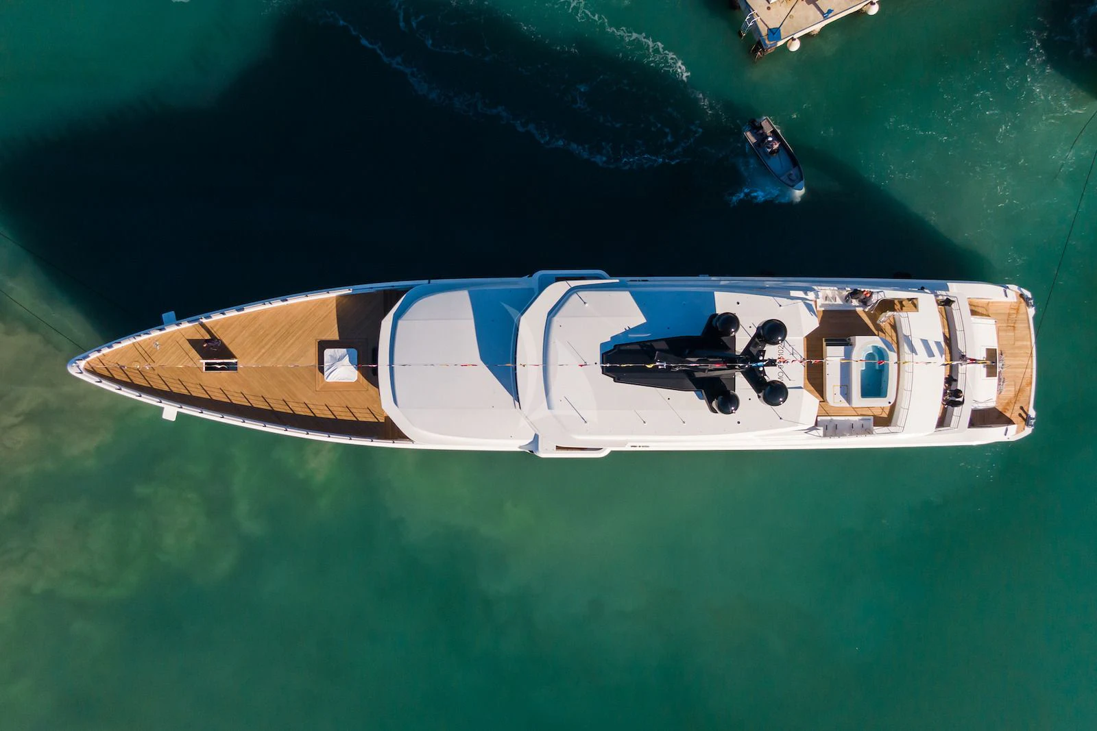 a satellite in the water aboard RIO Yacht for Sale