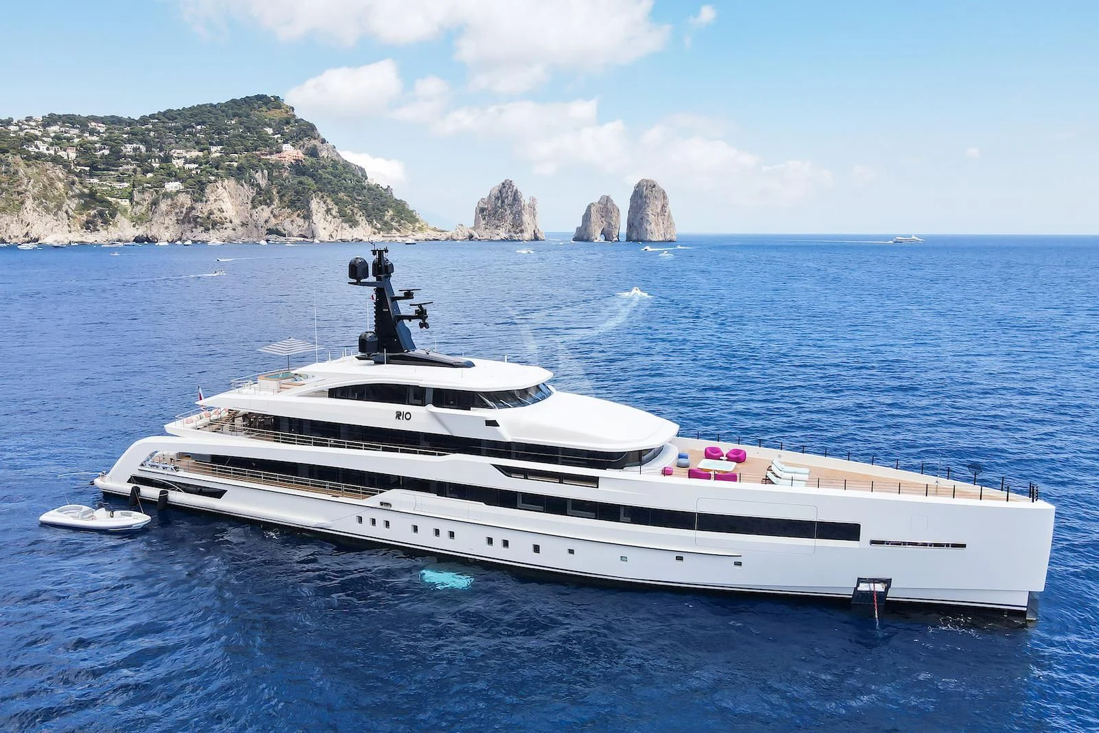 a boat in the water aboard RIO Yacht for Sale