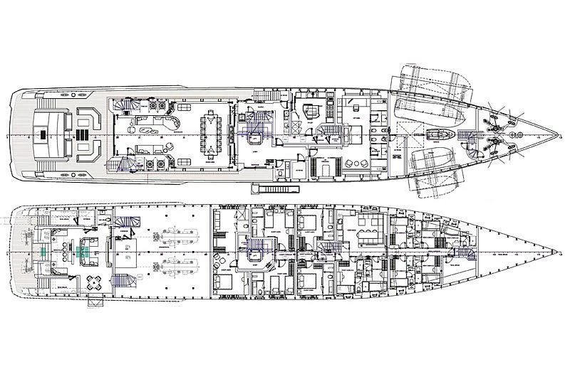diagram aboard RIO Yacht for Sale
