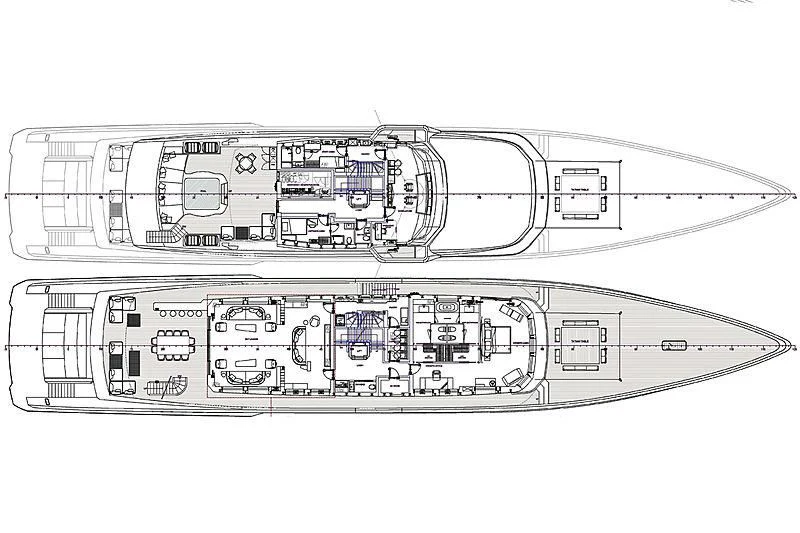 diagram aboard RIO Yacht for Sale