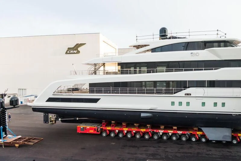 a large white boat aboard RIO Yacht for Sale