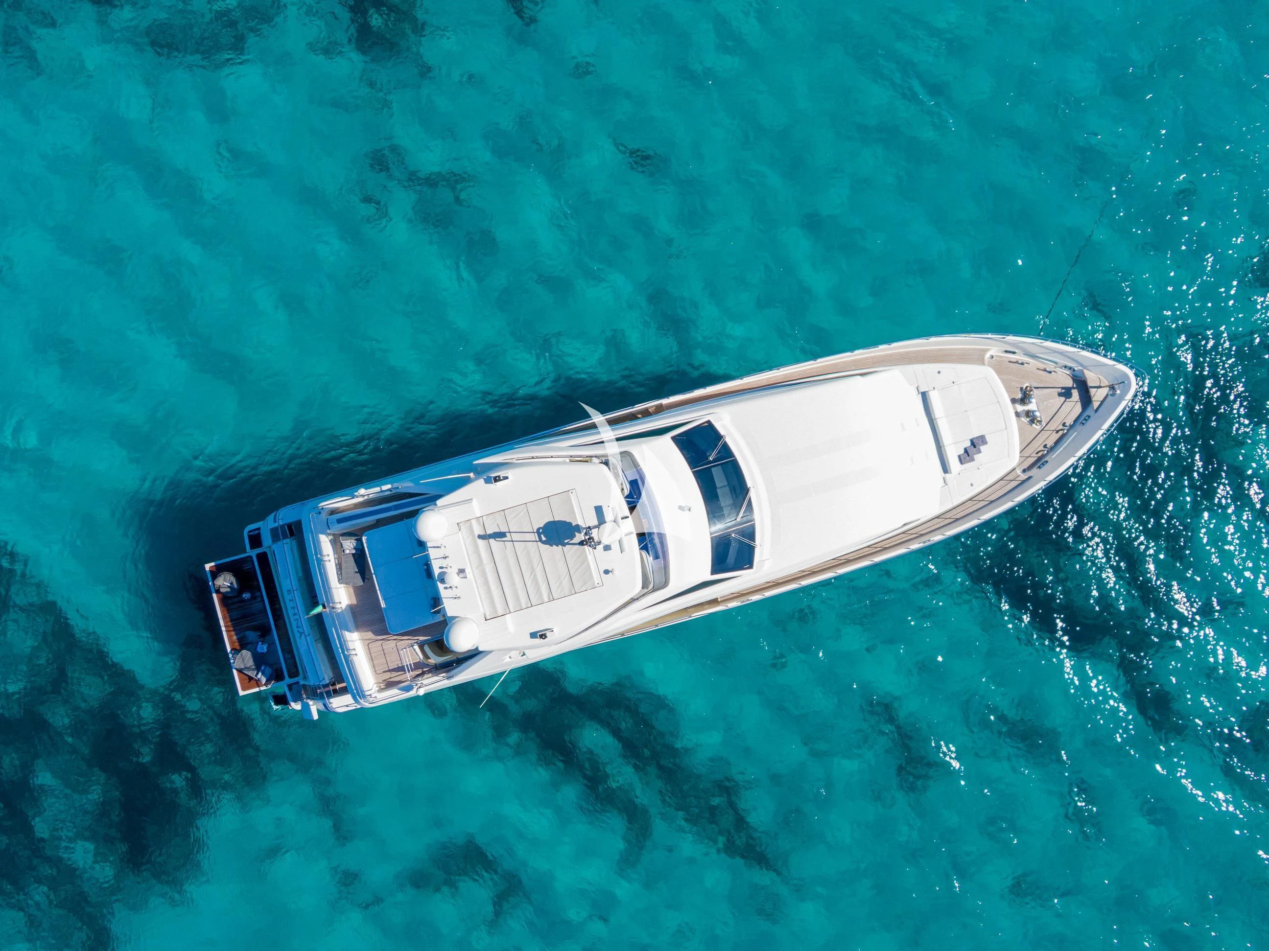 a boat in the water aboard ETHNA Yacht for Sale