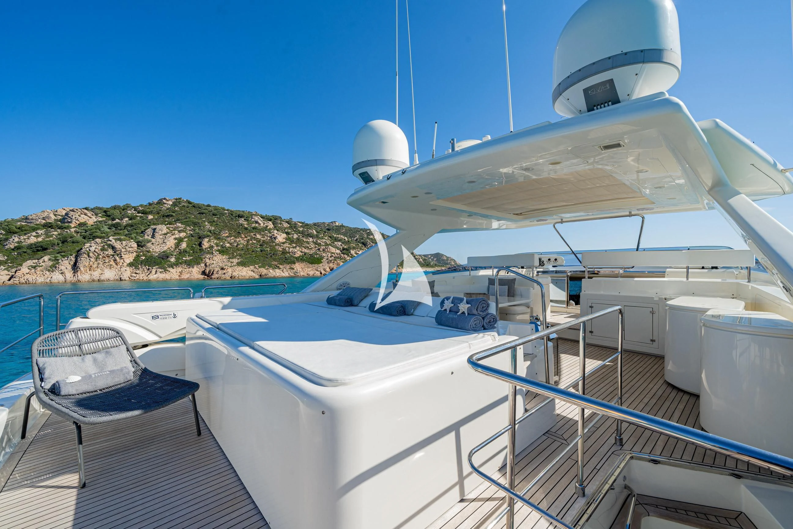 a boat on the water aboard ETHNA Yacht for Sale