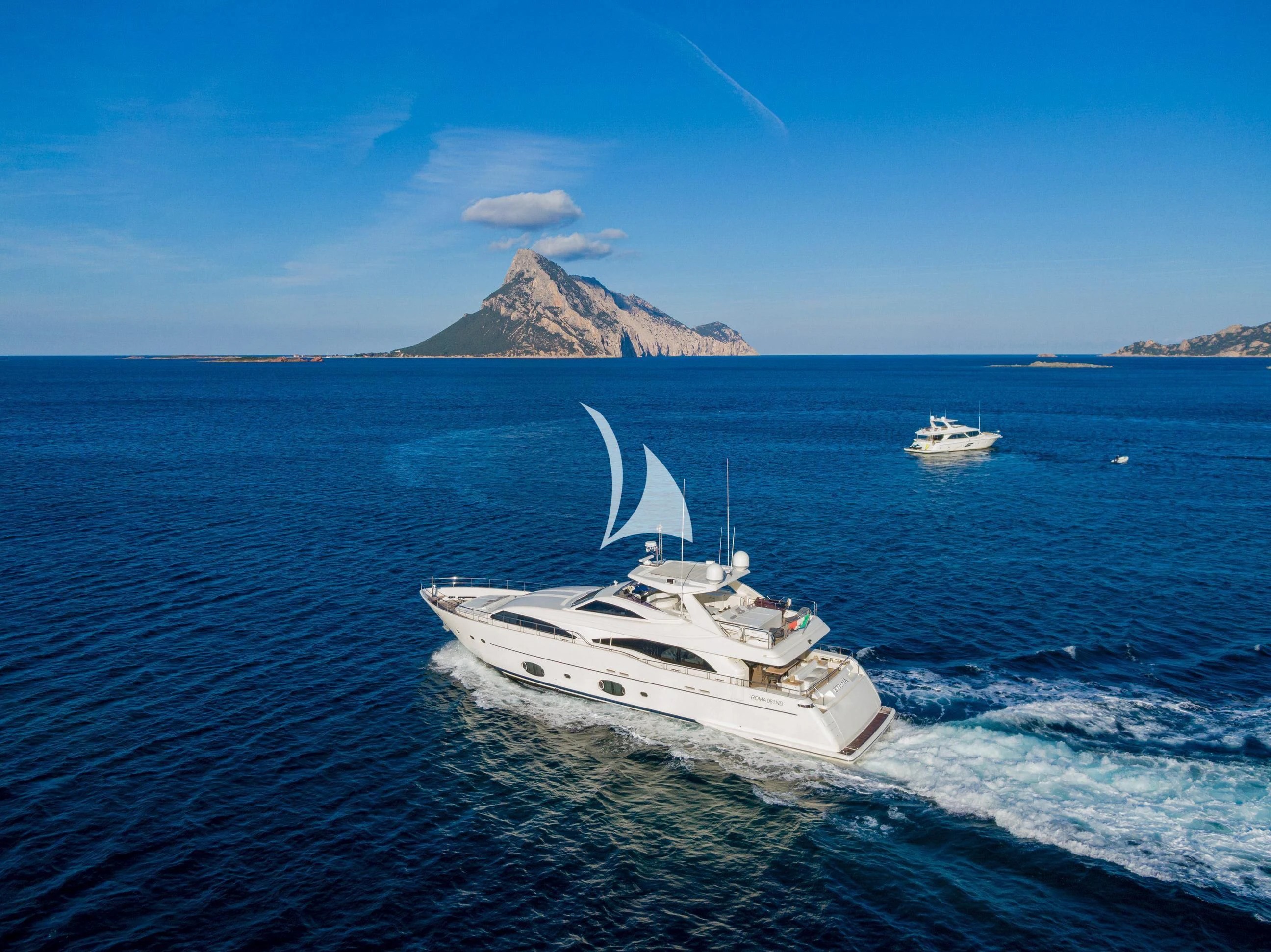 a boat in the water aboard ETHNA Yacht for Sale
