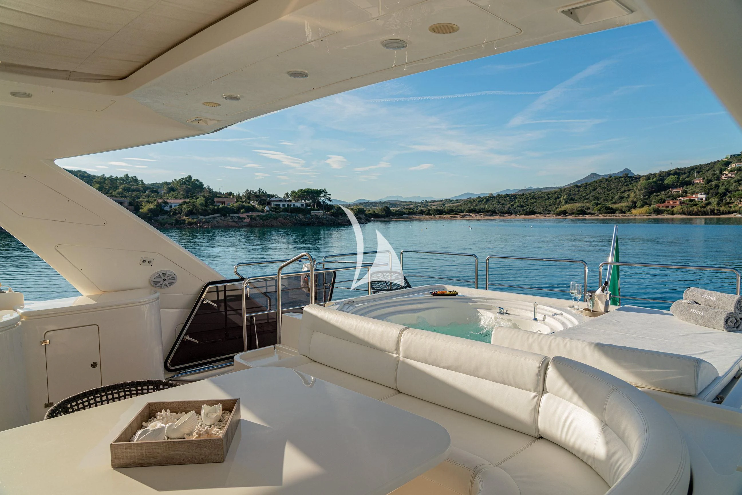 a boat on the water aboard ETHNA Yacht for Sale
