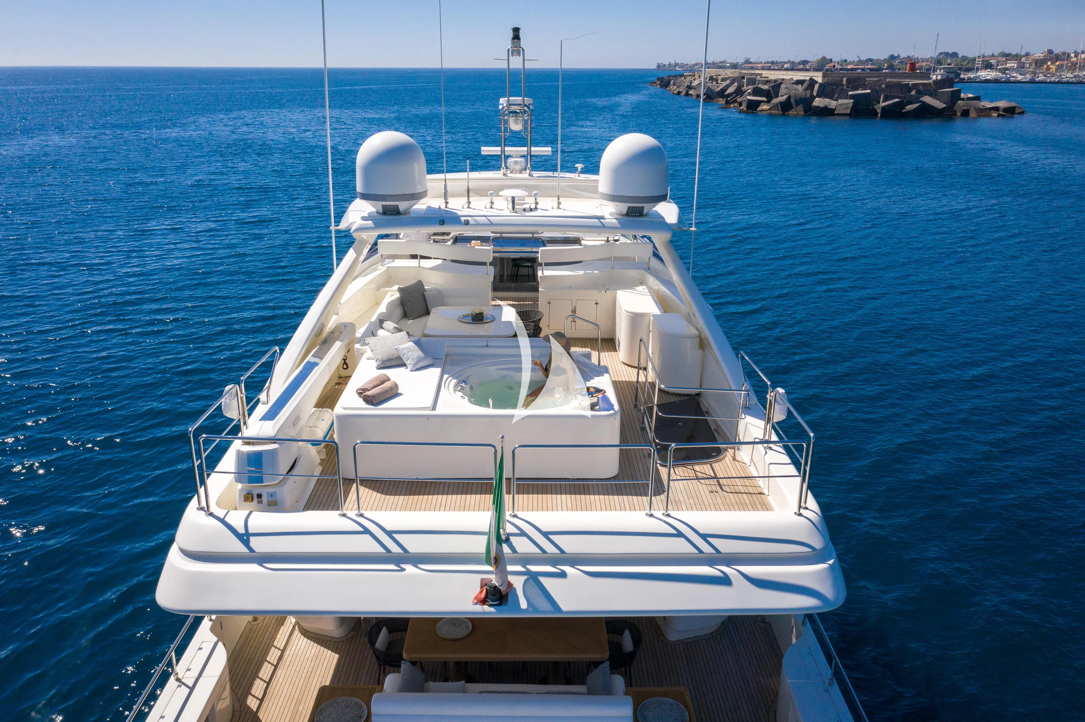 a boat on the water aboard ETHNA Yacht for Sale