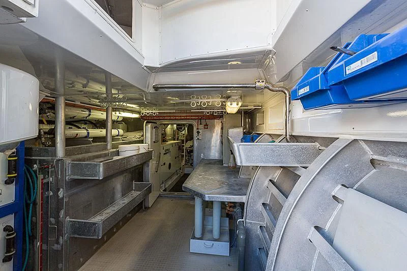 a room with machinery aboard ZIG ZAG Yacht for Sale