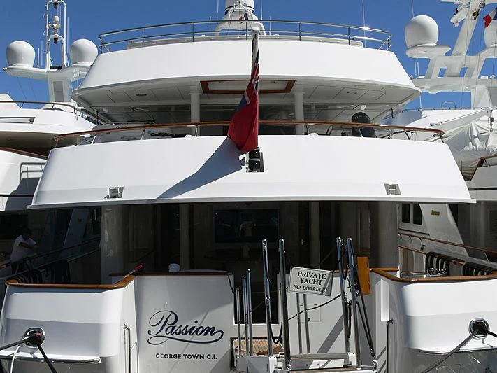 a boat with a red and white stripe aboard VIXIT Yacht for Sale