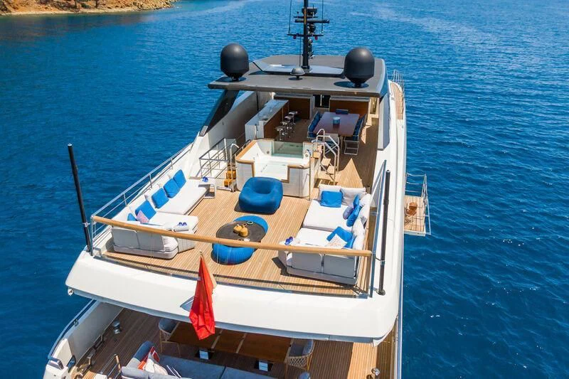 a boat on the water aboard MORNING STAR Yacht for Charter