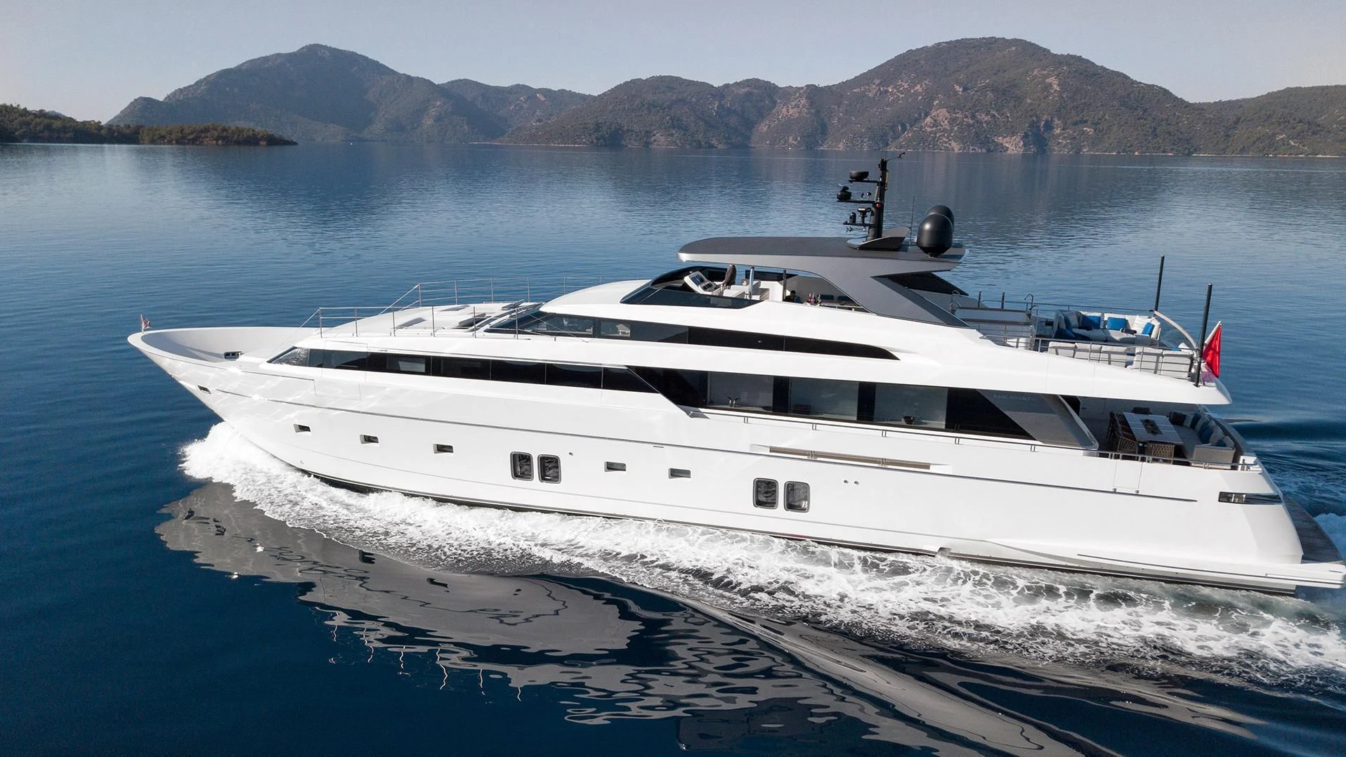 a white yacht on the water aboard MORNING STAR Yacht for Charter