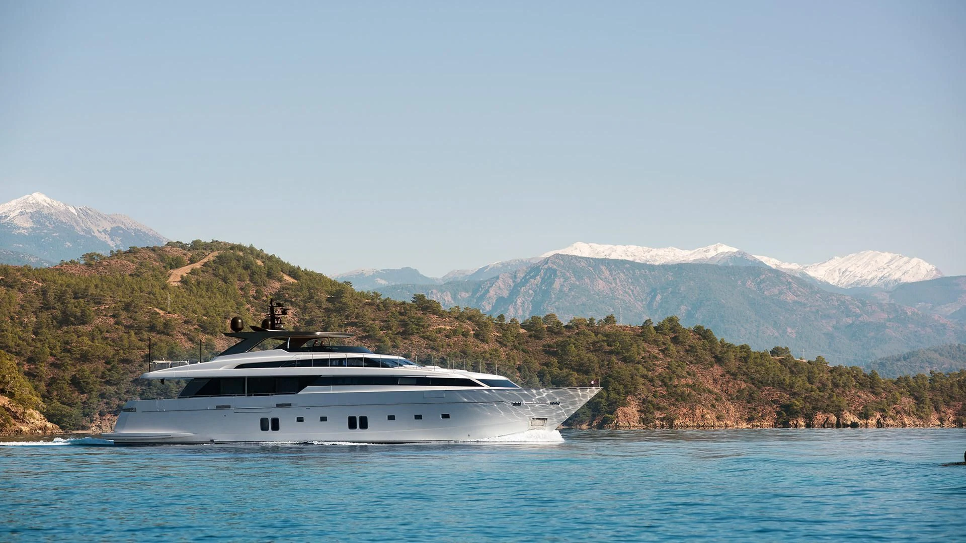 a boat on the water aboard MORNING STAR Yacht for Charter