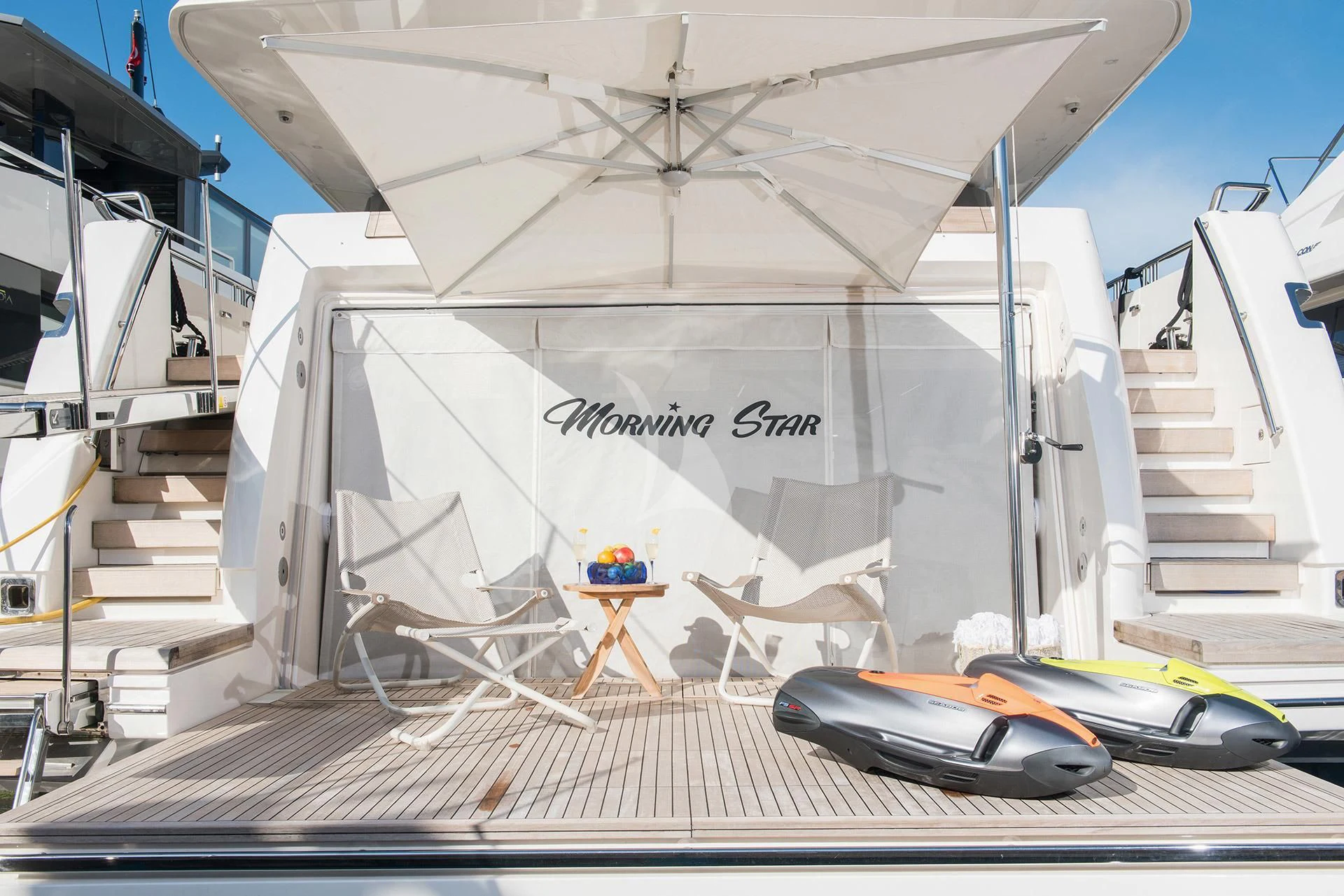 diagram aboard MORNING STAR Yacht for Charter