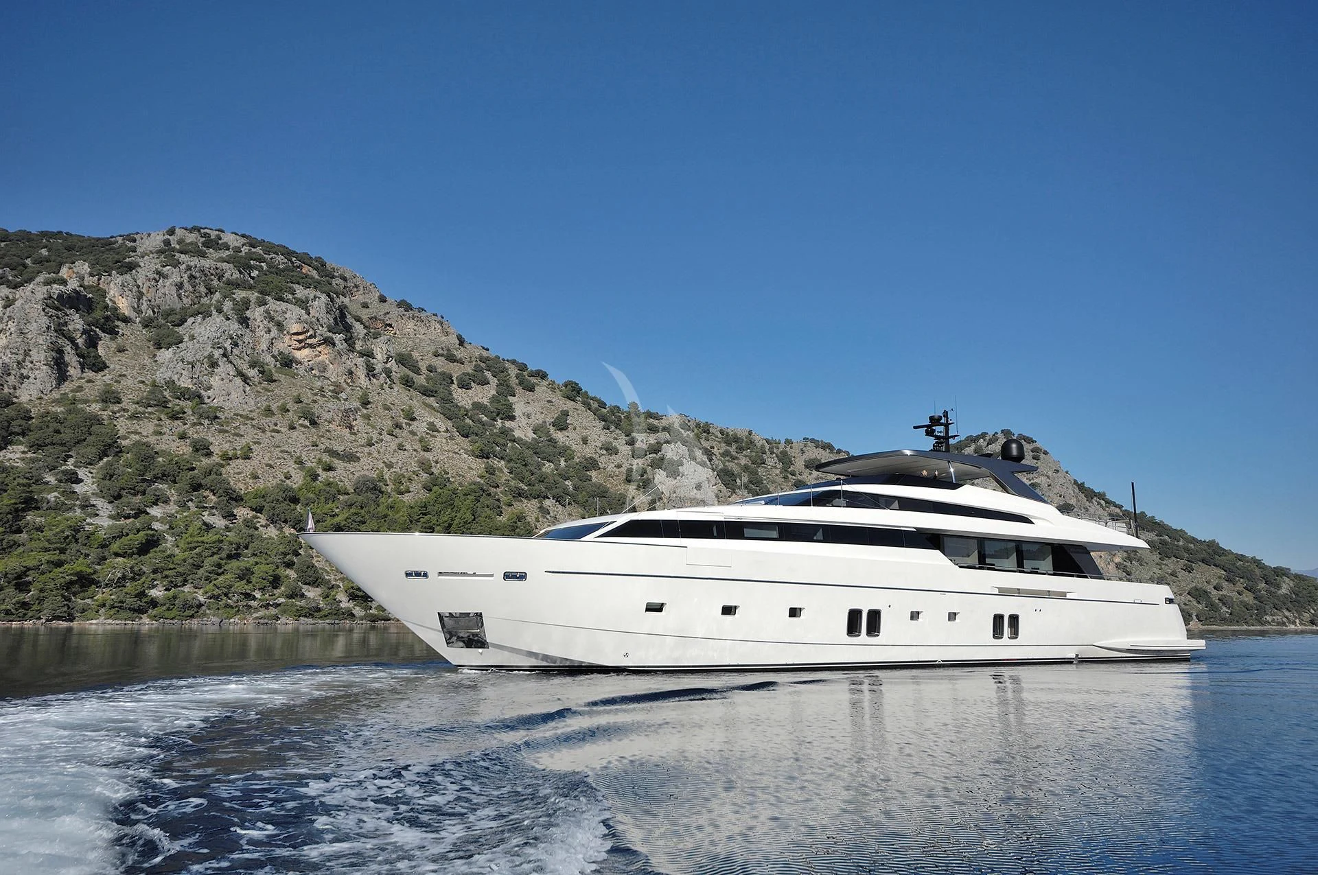 a boat on the water aboard MORNING STAR Yacht for Charter