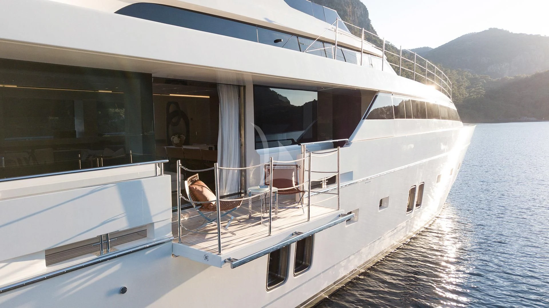 a boat on the water aboard MORNING STAR Yacht for Charter