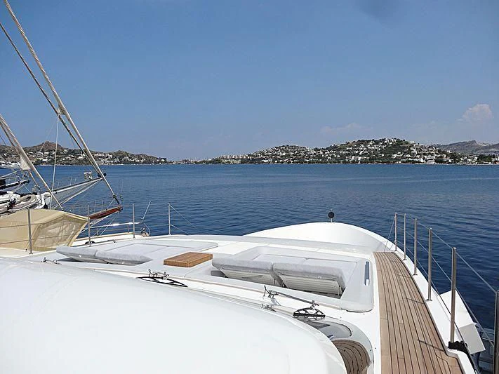 a boat on the water aboard MORNING STAR Yacht for Charter