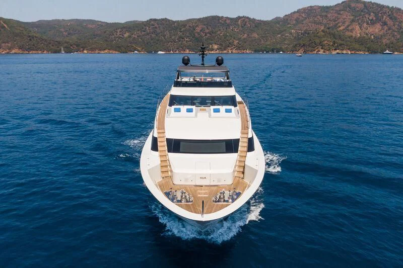 a boat on the water aboard MORNING STAR Yacht for Charter
