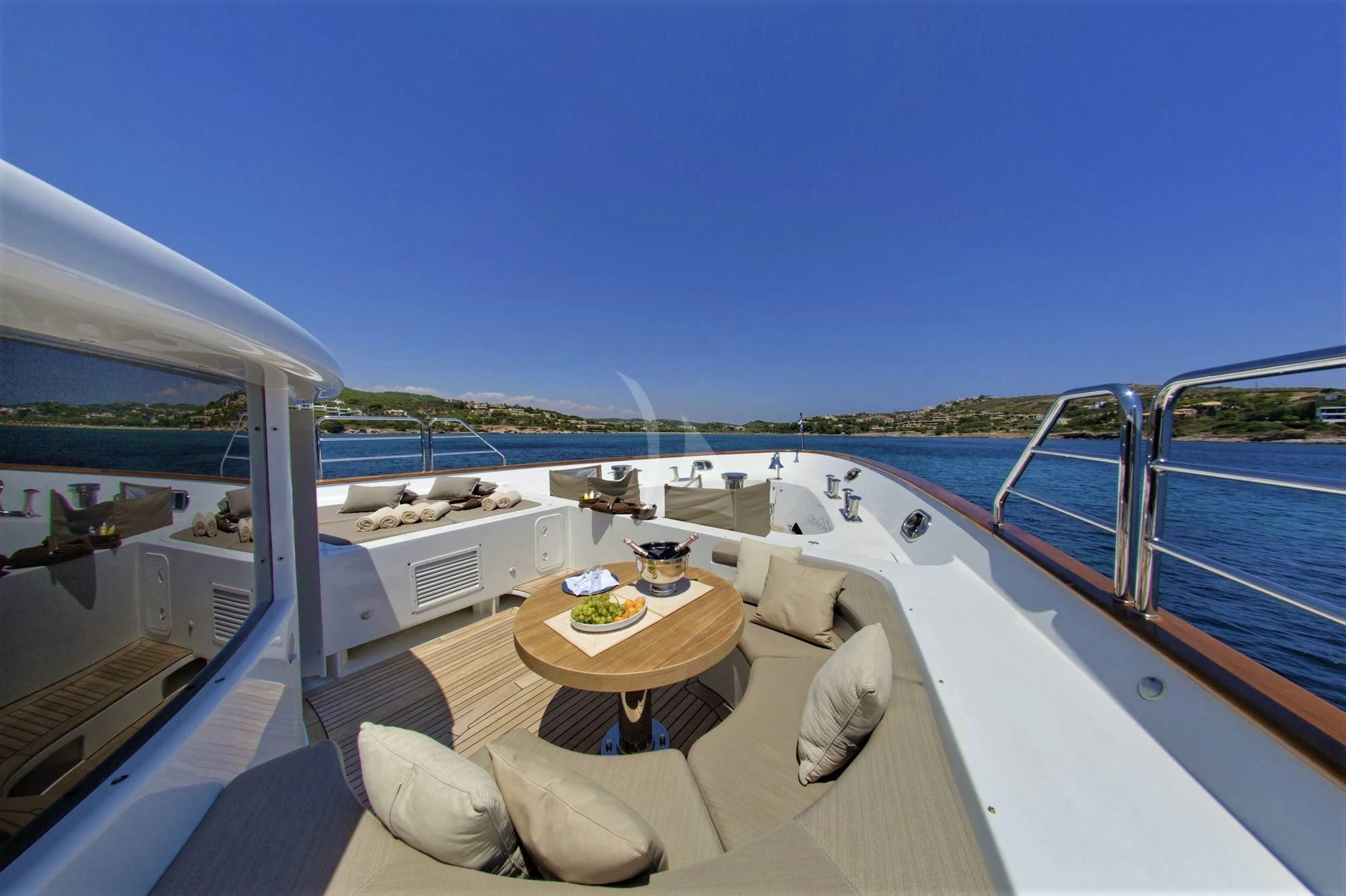 a boat on the water aboard GRANDE AMORE Yacht for Charter