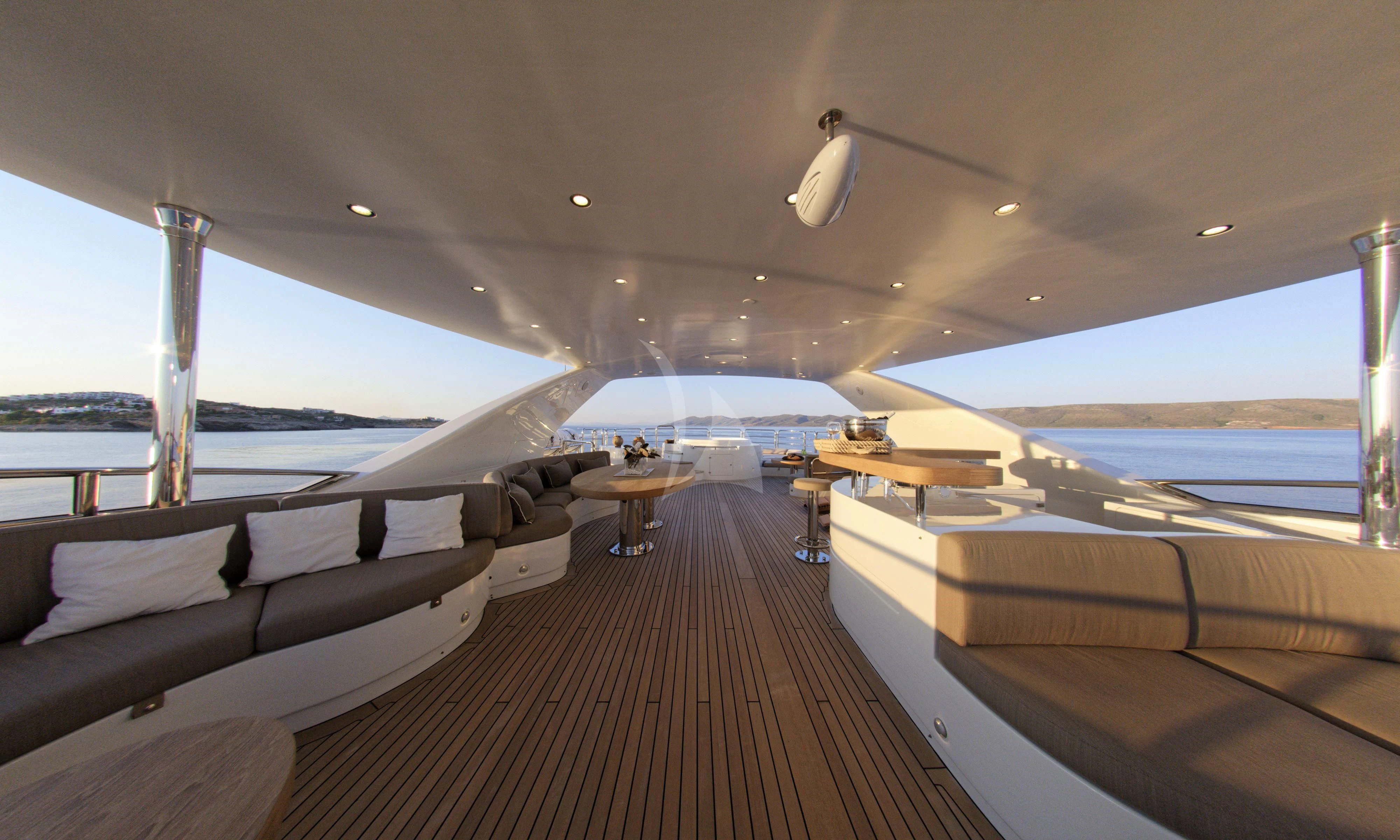 a boat on the water aboard GRANDE AMORE Yacht for Charter