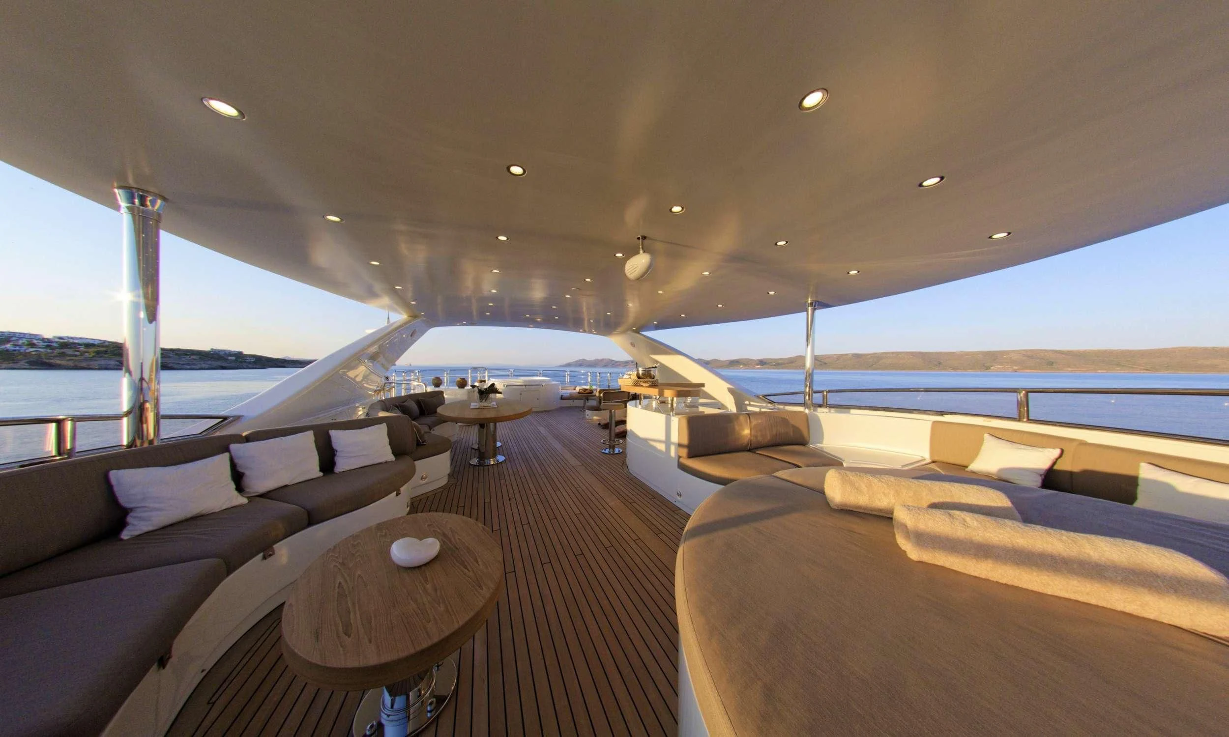 inside of a boat aboard GRANDE AMORE Yacht for Charter